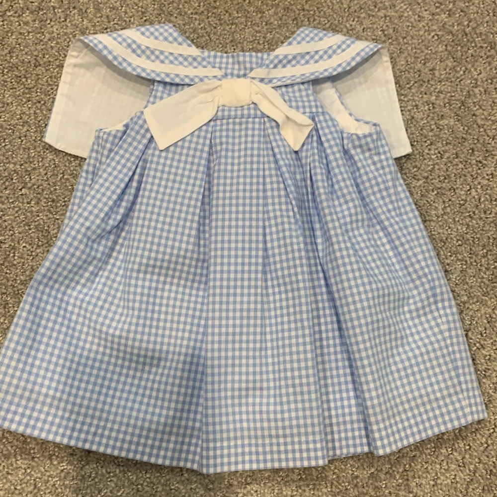 Janie and Jack Baby Girl Gingham Dress size 0-3 months